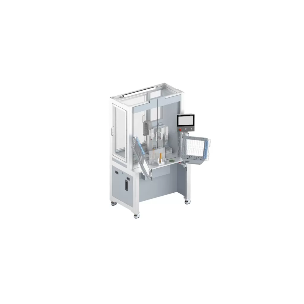 Compact assembly cell for autoinjectors for clinical production and small batches