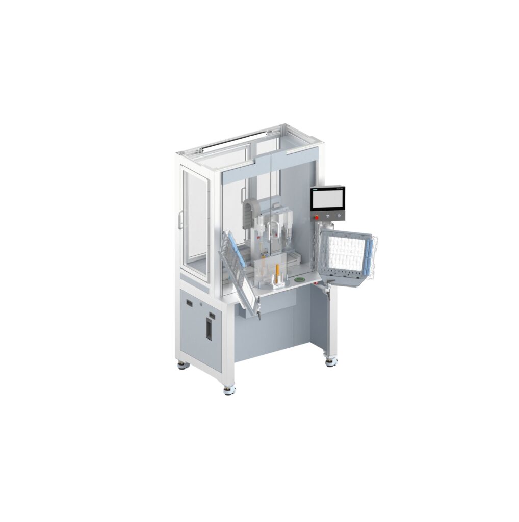 Montagezelle für Autoinjektoren für klinische Produktion und Kleinserien